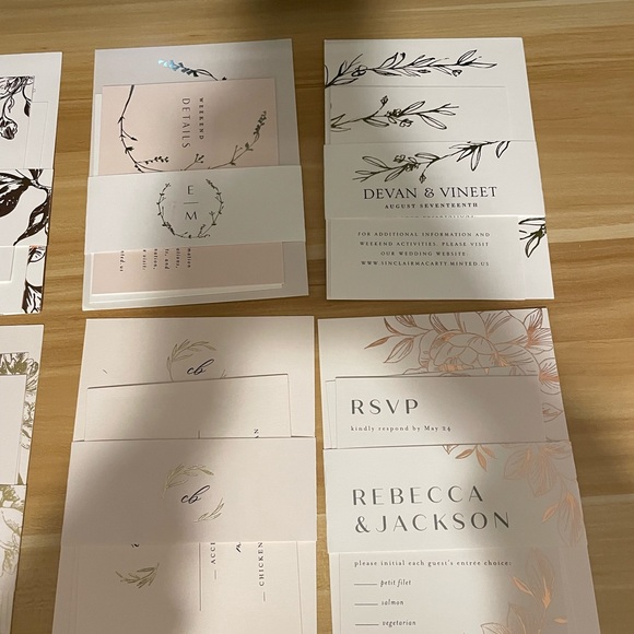 Minted Wedding Invitation Sample Kit with 16 sample invitations - Picture 7 of 8